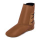 Chaussons Bottines en cuir marron