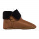 Chaussons Bottines en cuir marron