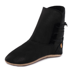 Booties leather slippers black