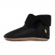 Chaussons Bottines en cuir noir