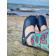 ballerina barefoot sandals extra flexible blu marino