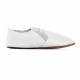 Chaussons lacets cuir bianco