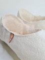 Babouche white sheepskin slippers