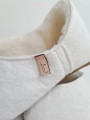 Babouche white sheepskin slippers