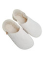 Babouche white sheepskin slippers