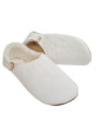 Babouche white sheepskin slippers