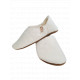 Babouche white sheepskin slippers