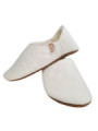 Babouche white sheepskin slippers