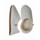 Babouche white sheepskin slippers