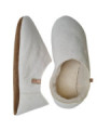 Babouche white sheepskin slippers