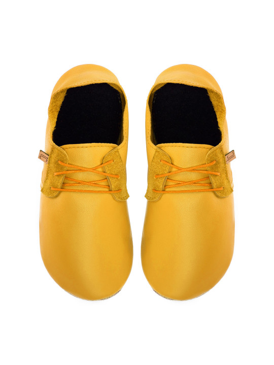 Chaussons lacets cuir girasole