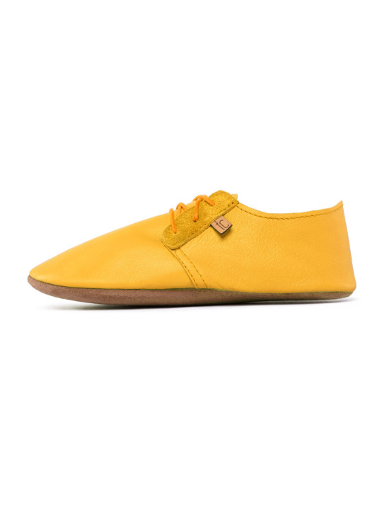 Chaussons lacets cuir girasole