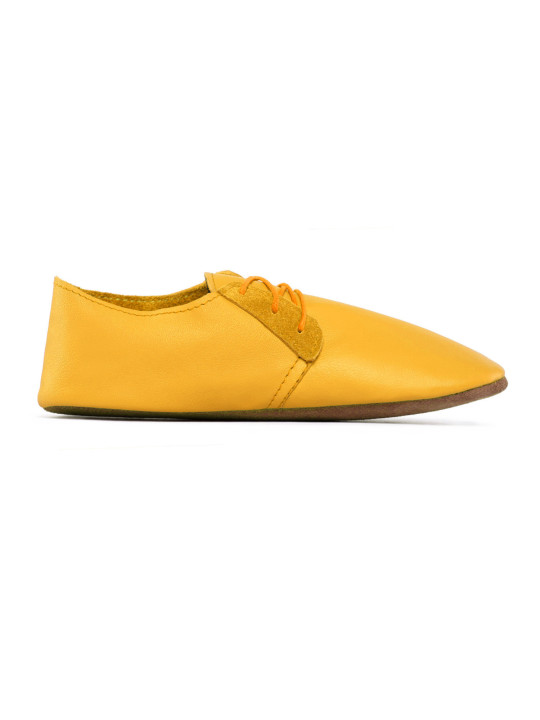 Chaussons lacets cuir girasole