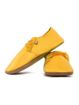 Chaussons lacets cuir girasole