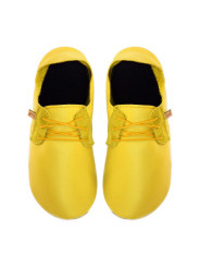 Lace up leather slippers soleil