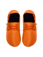 Lace up leather slippers vocalnic