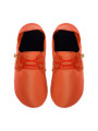 Chaussons lacets cuir corallo
