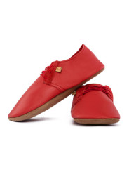 Chaussons lacets cuir santa claus