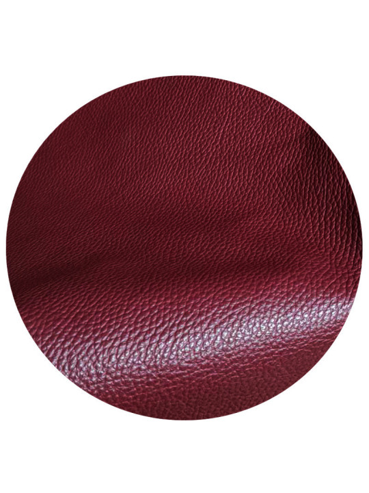 Chaussons lacets cuir bordo