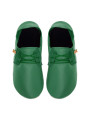 Chaussons lacets cuir avocado