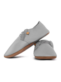 Lace up leather slippers perla