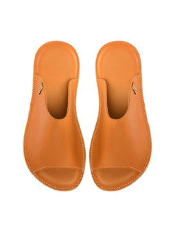 Leather Slides brandy