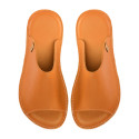 Claquette slides cuir brandy