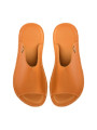 Claquette slides cuir brandy