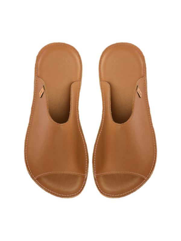 Papuče letné Slides caramel
