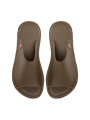 Leather Slides leather taupe