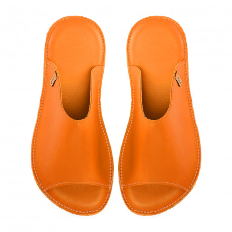 Claquette slides cuir volcanic