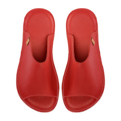 Claquette slides cuir santa claus