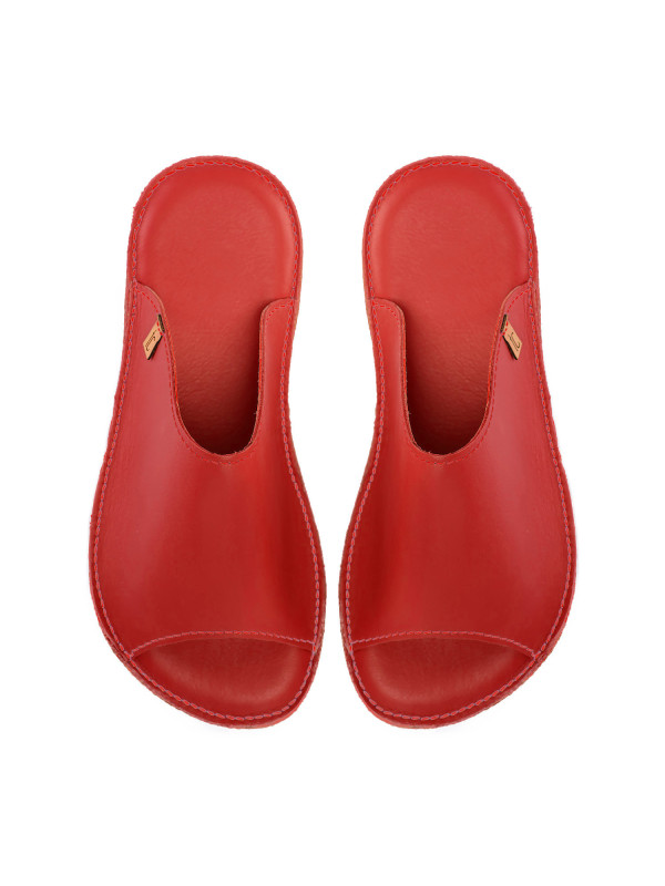 Claquette slides cuir santa claus
