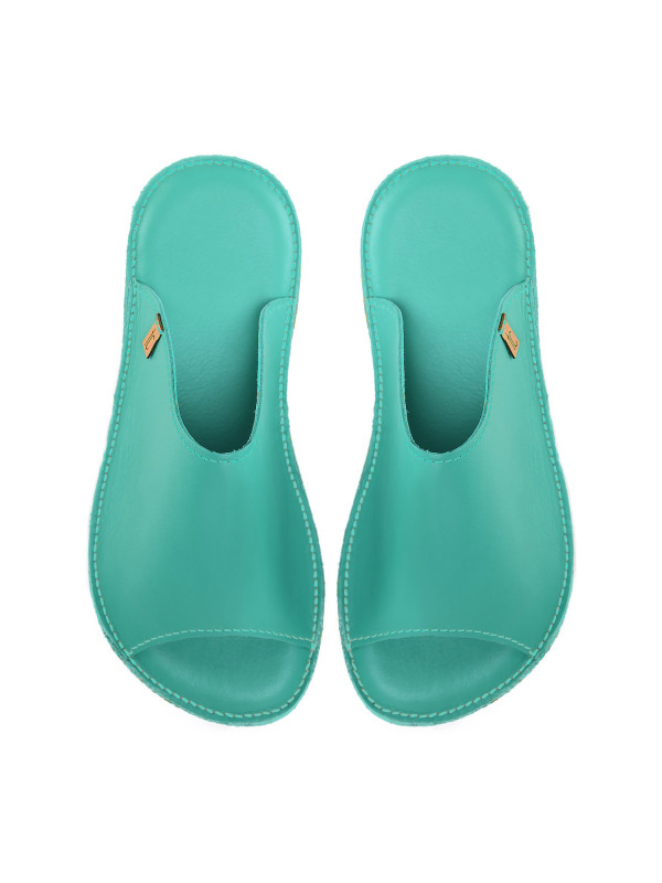 Leather Slides leather Caraibe