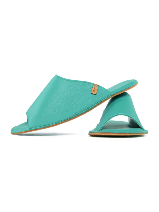 Leather Slides leather Caraibe