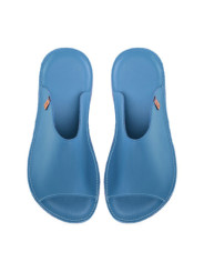 Claquette slides cuir jeans