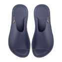 Leather Slides leather blu marino