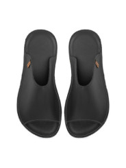 Leather Slides leather nero