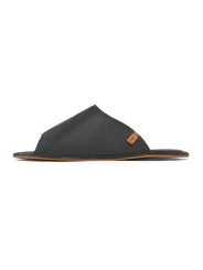 Leather Slides leather nero