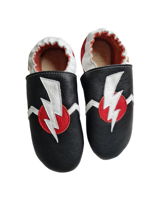 Manga leather slippers
