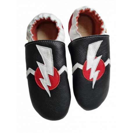 Manga leather slippers