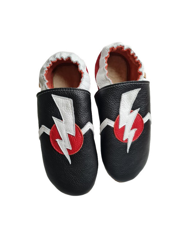 Chaussons cuir manga