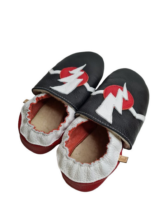 Chaussons cuir manga