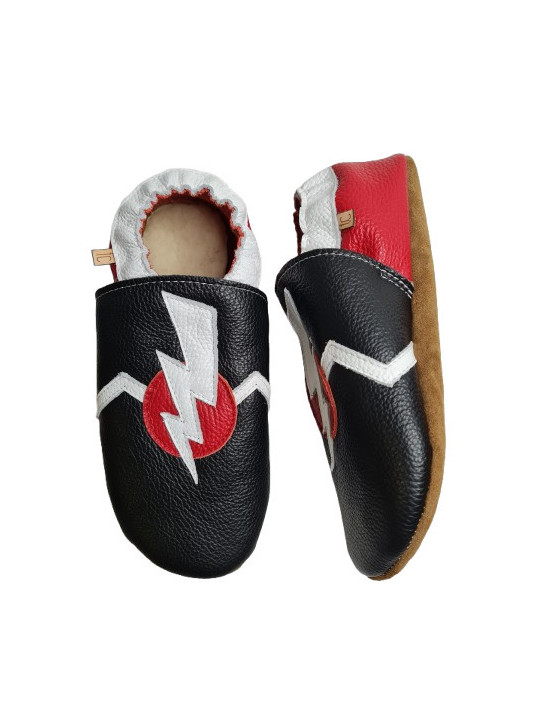 Manga leather slippers