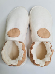 Sheepshin slippers Colorful pattern