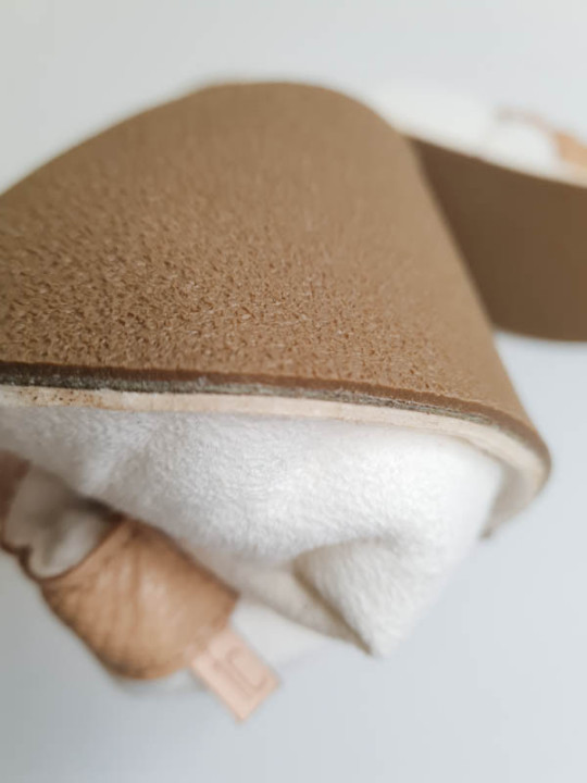 Chaussons mouton motif coloré