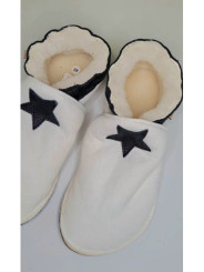 Sheepshin slippers colorful star