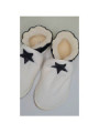 Chaussons mouton étoile colorée