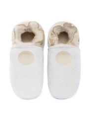 Sheepshin slippers colorful pattern Suede sole