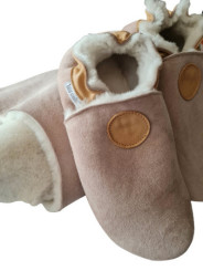 Sheepshin slippers colorful pattern Suede sole